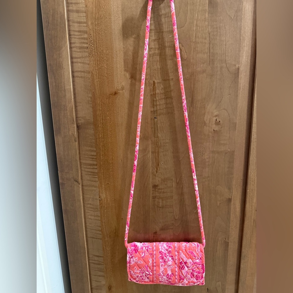 Vera Bradley hope toile crossbody wallet